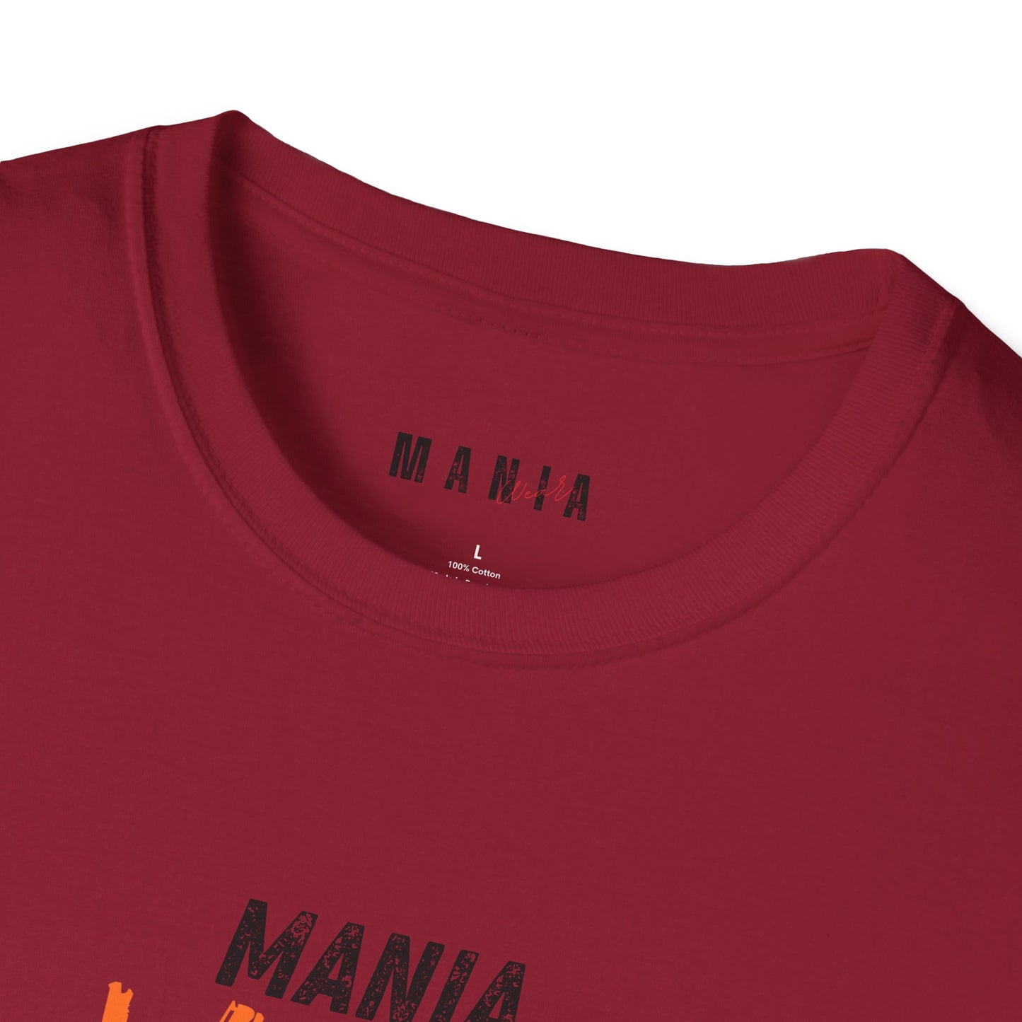 Unisex T-Shirt with 'MANIA WEAR' Design - Casual, Comfortable, Great for Gifting, Everyday Wear, Fashion Statement, Outfit Layering