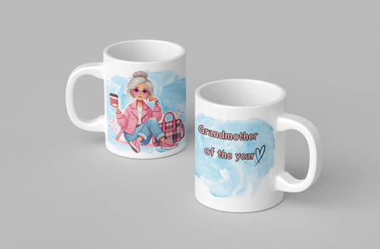 Grandma of the years, sublimation mug, perfect gift, 11oz